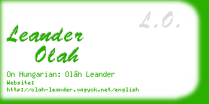 leander olah business card