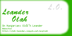 leander olah business card